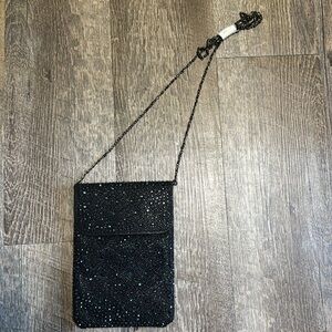 Black Sparkle Crossbody Bag
